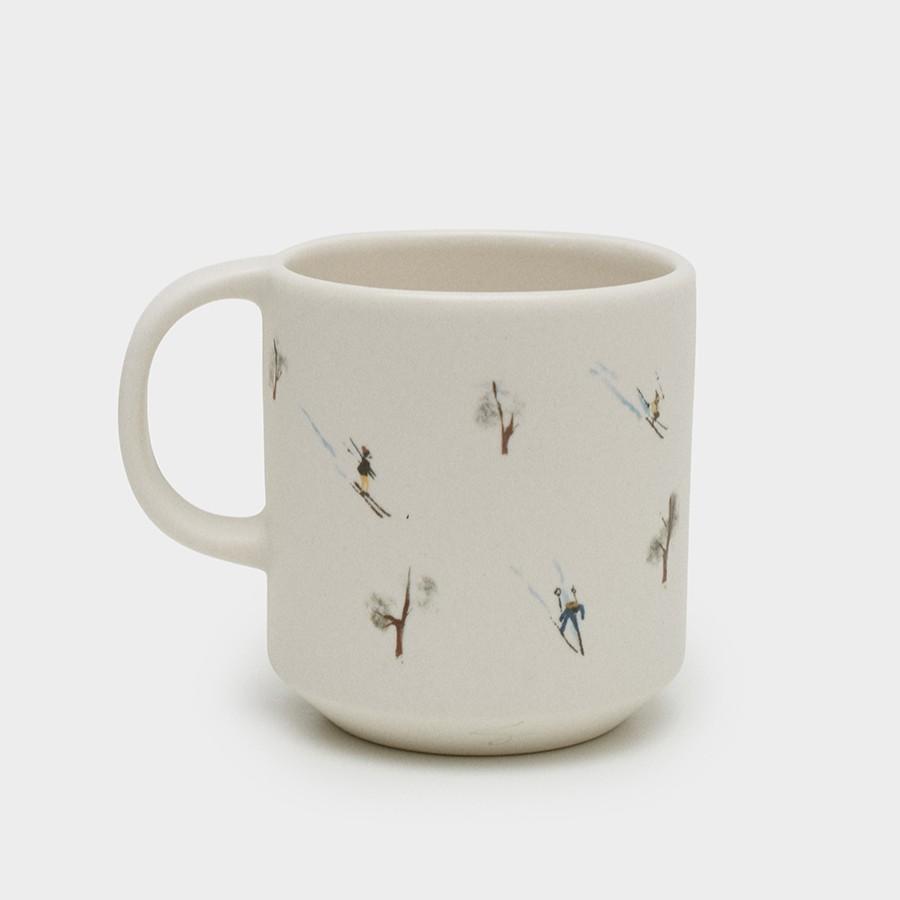 Кружка "Лыжники" 400 мл