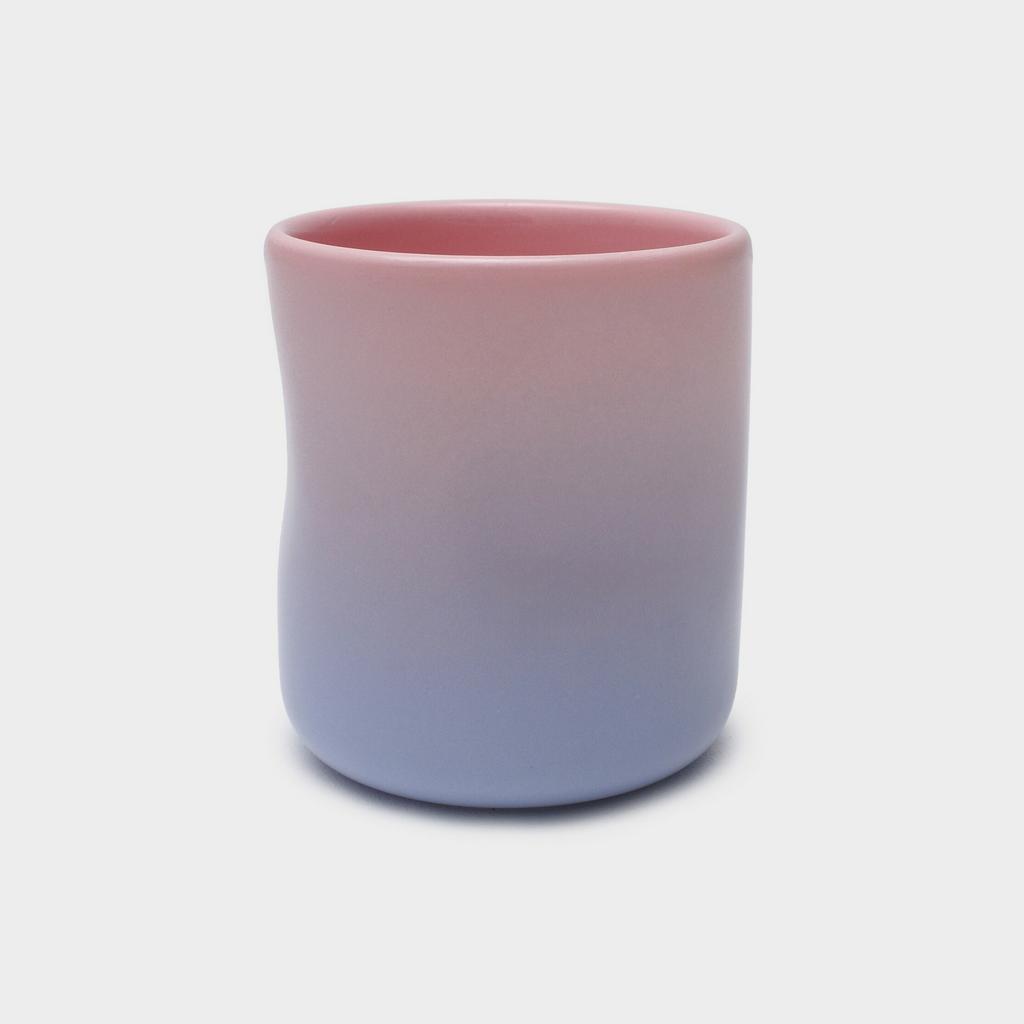 Стакан мятый Омбре розово-сиреневый 350 мл