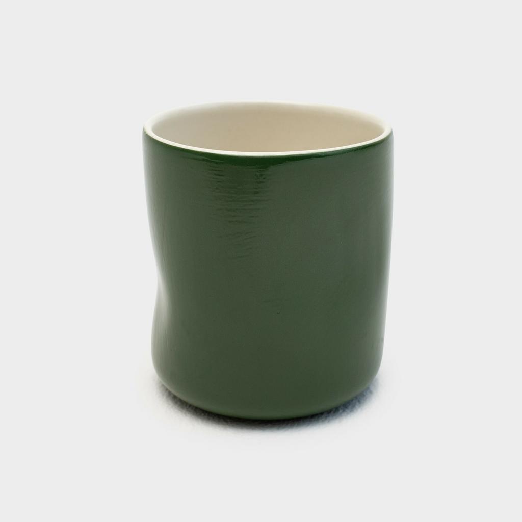 Стакан мятый темно-зеленый 350 мл