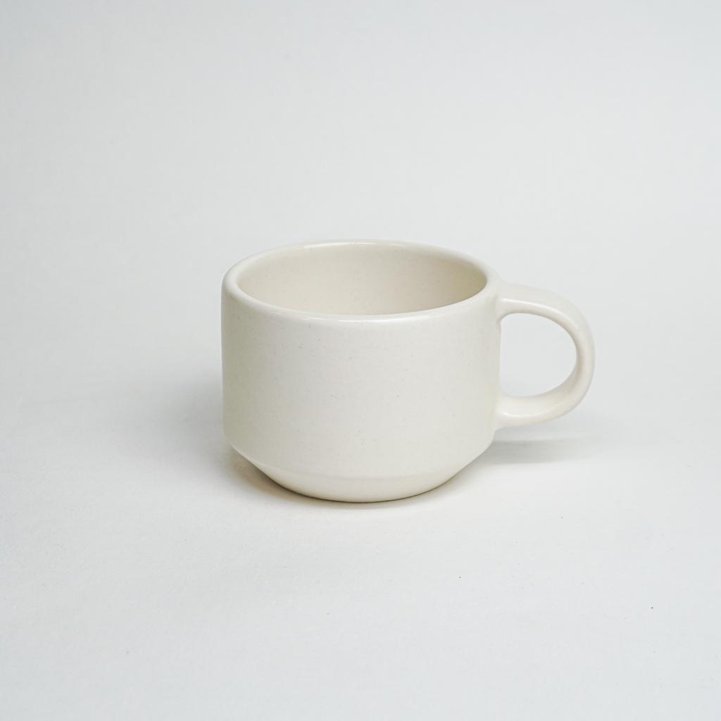 Кружка белая матовая с подкосом 250 мл