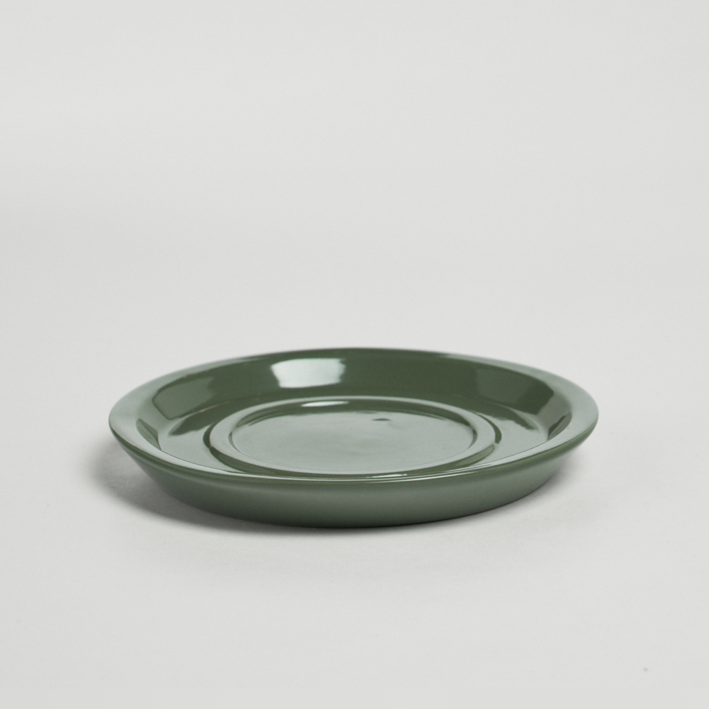 Блюдце 13см зеленое