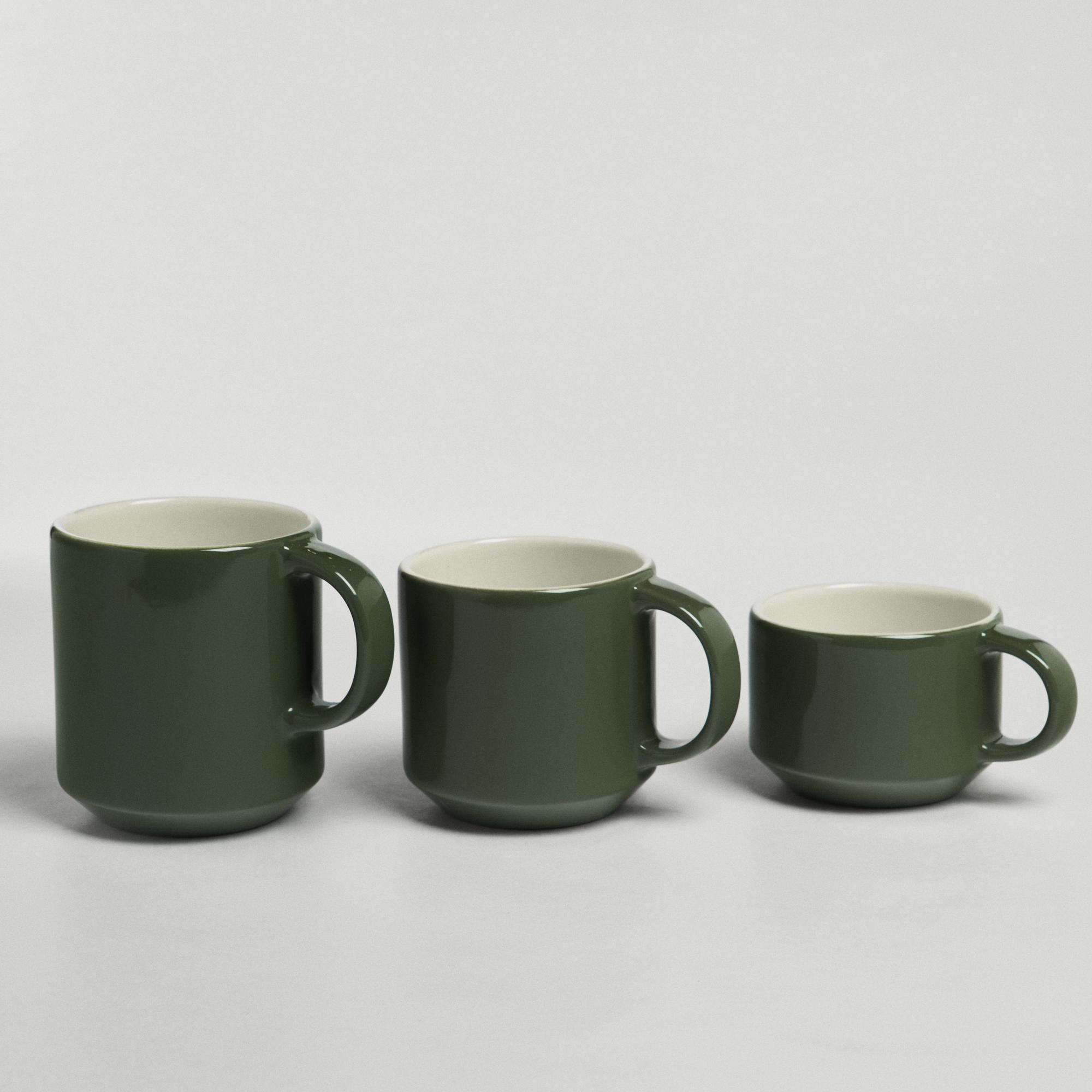 Кружка 250/350/450 мл. Цвет зеленый.