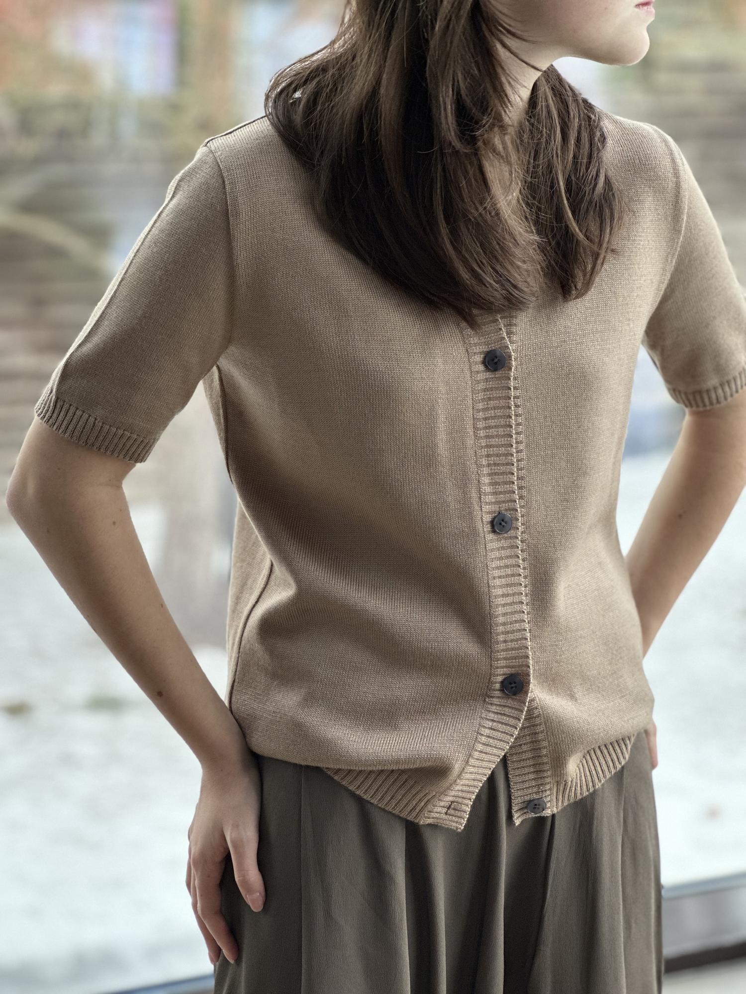 Кофта - жакетного кроя Лен