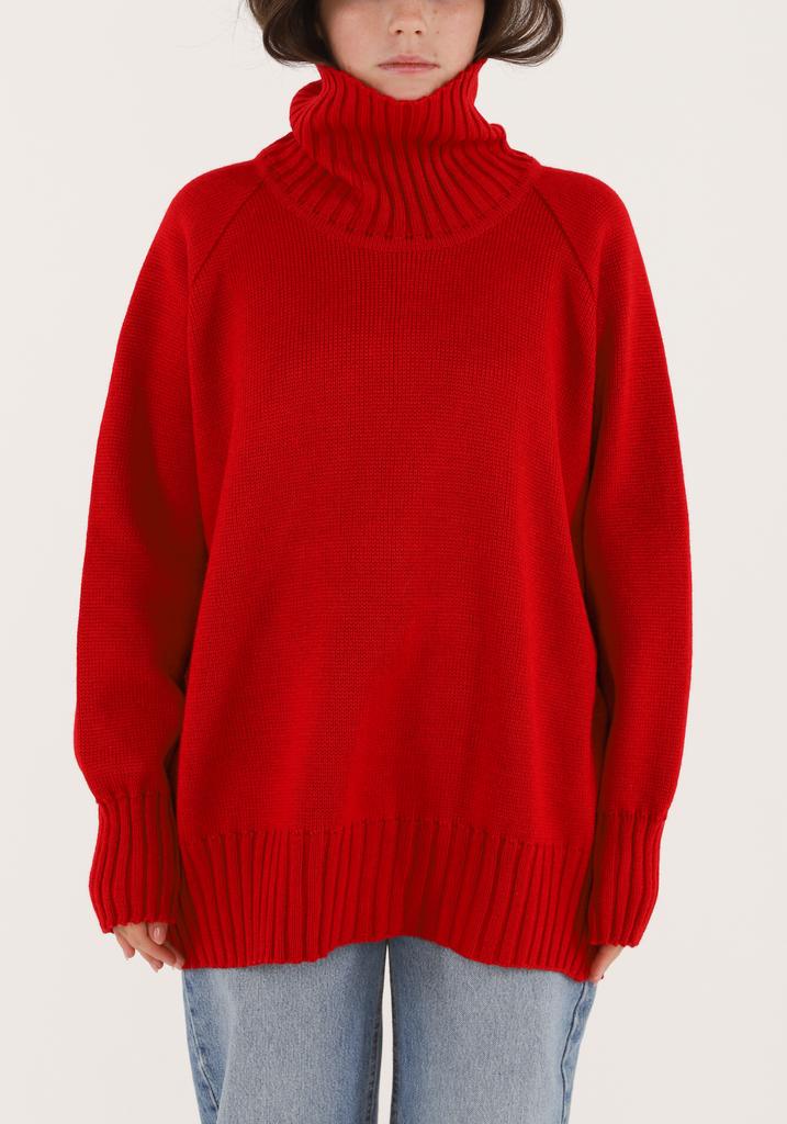 Свитер Классический красный