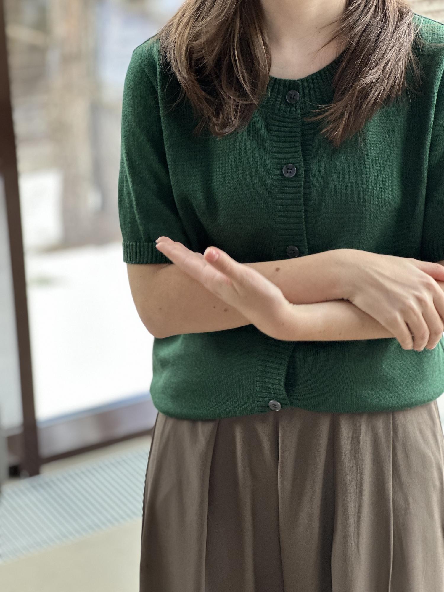 Кофта  жакетного кроя цвета Grass