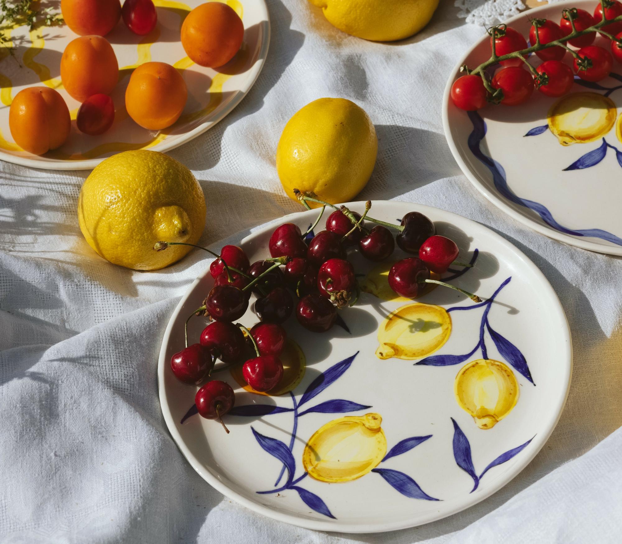 Тарелка с лимонами "Сицилия"