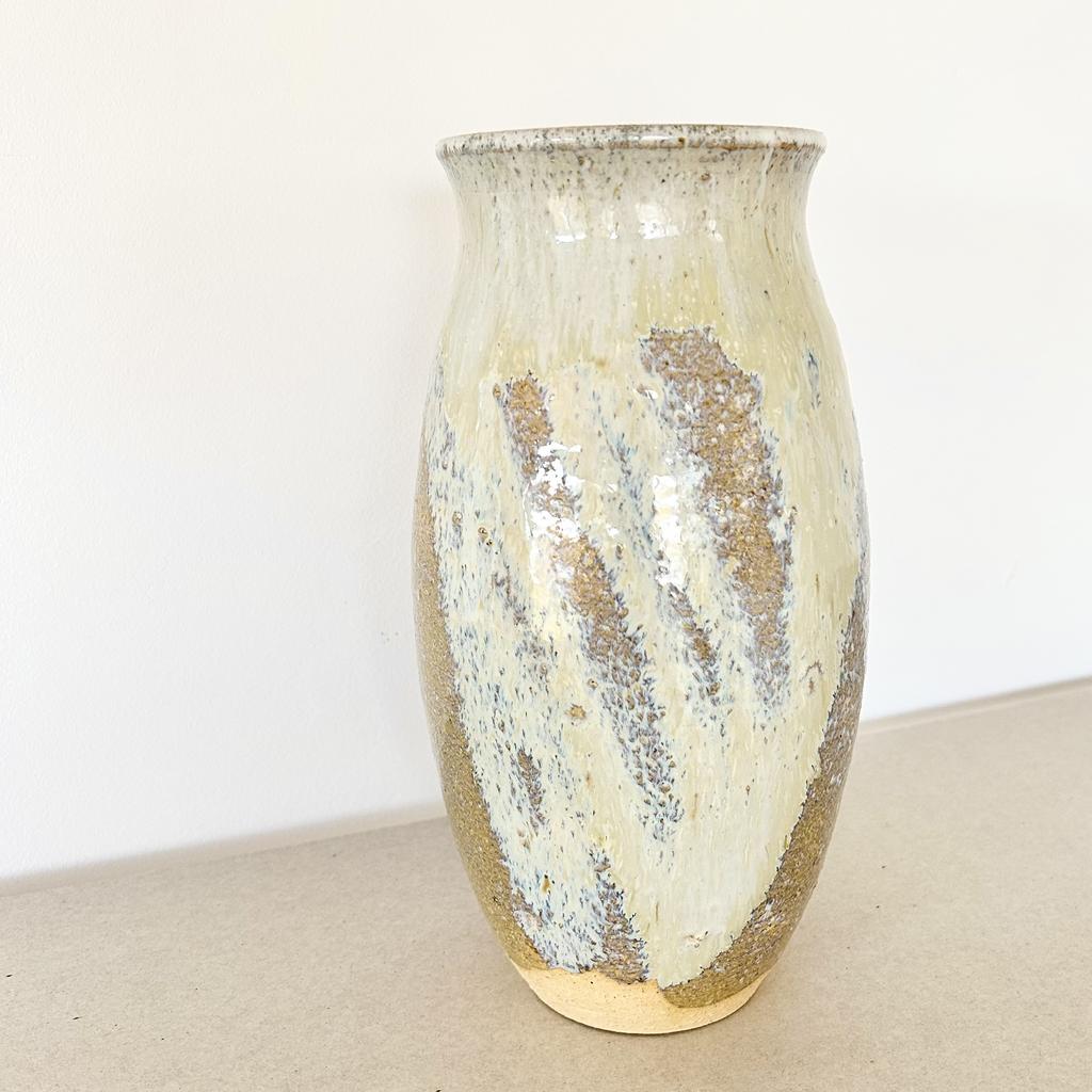 Ваза высокая бочонок Перламутровый закат