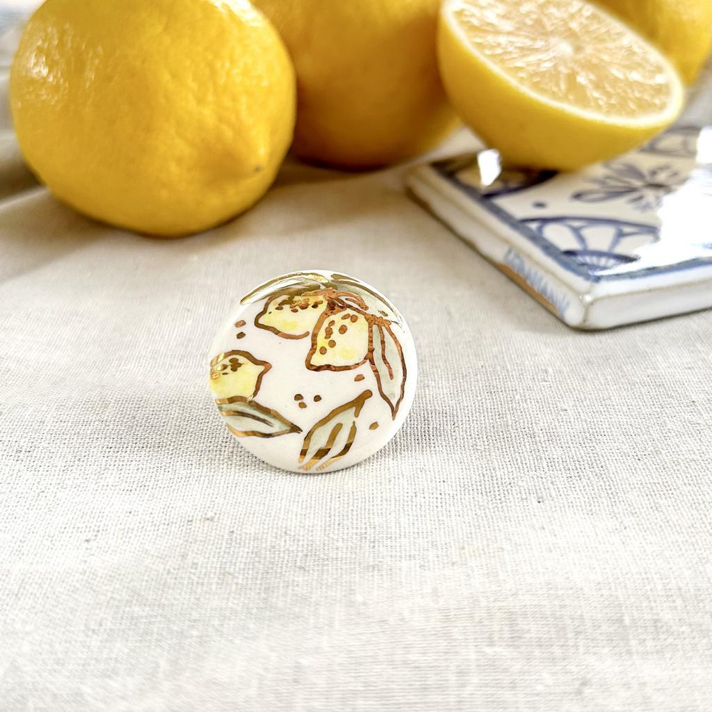 Кольцо круглое Лимонный сад