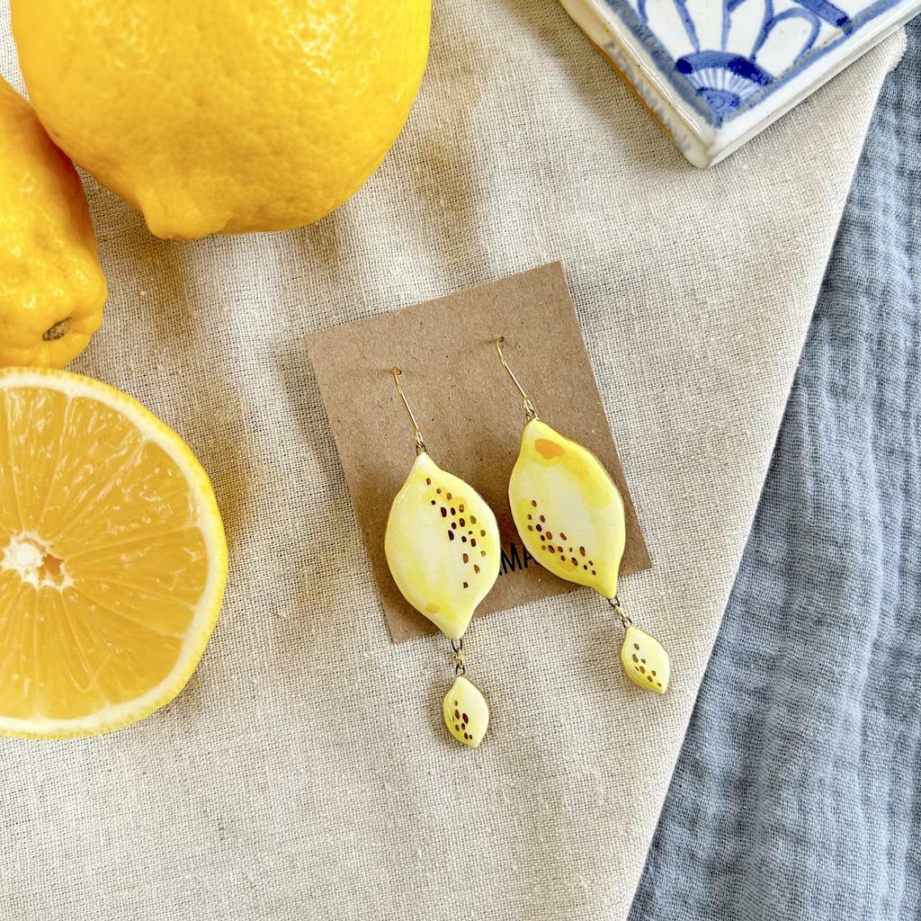 Серьги Лимон Лимоныч