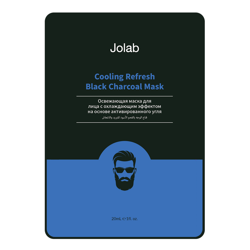 Мужская маска с охлаждающим эффектом на основе активированного угля