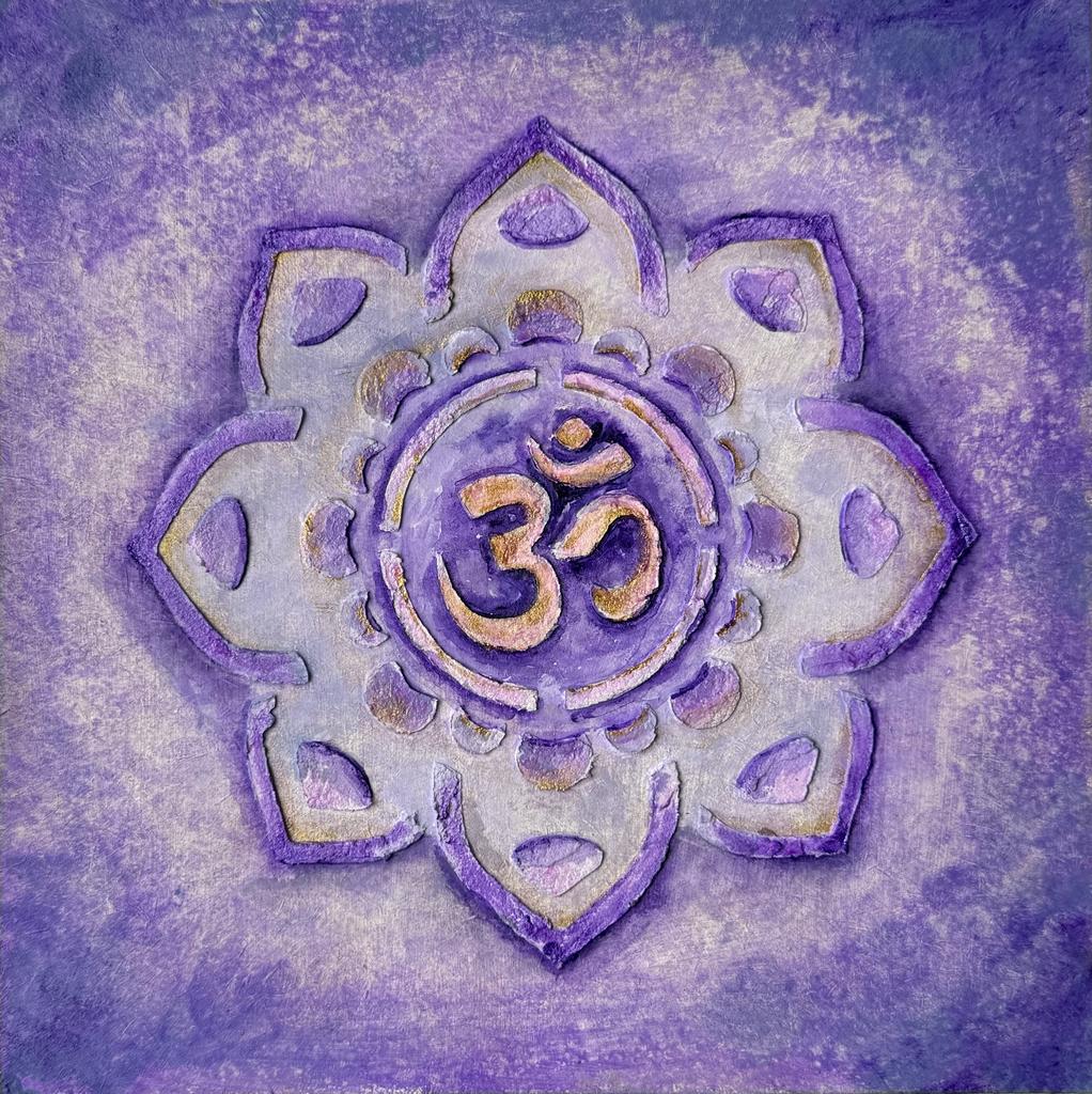 Вселенная. Картина на оргалите 20х20см (Акрил, смешанная техника),