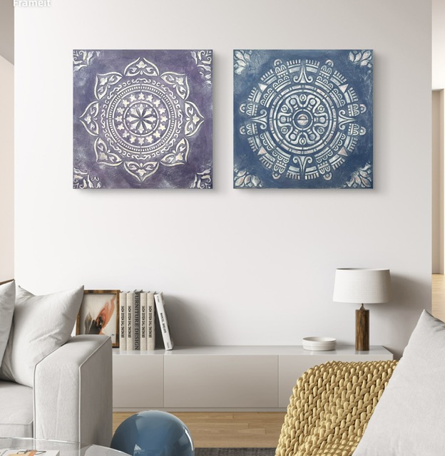 Фиолетовая гармония. Для создания тишины в доме. 30х30 см