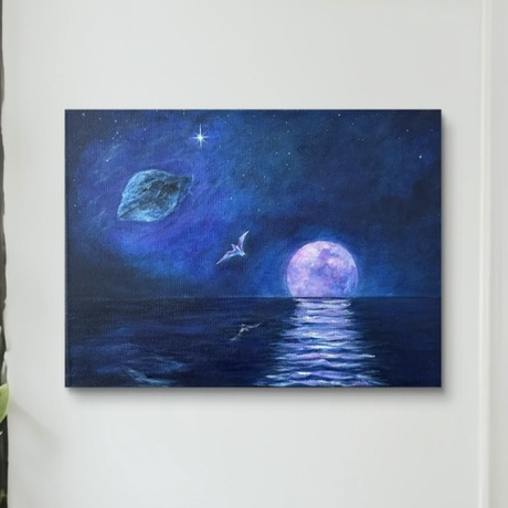 Малика. Путь в глубины подсознания. - когда Вселенная говорит через живопись. 40x30 см