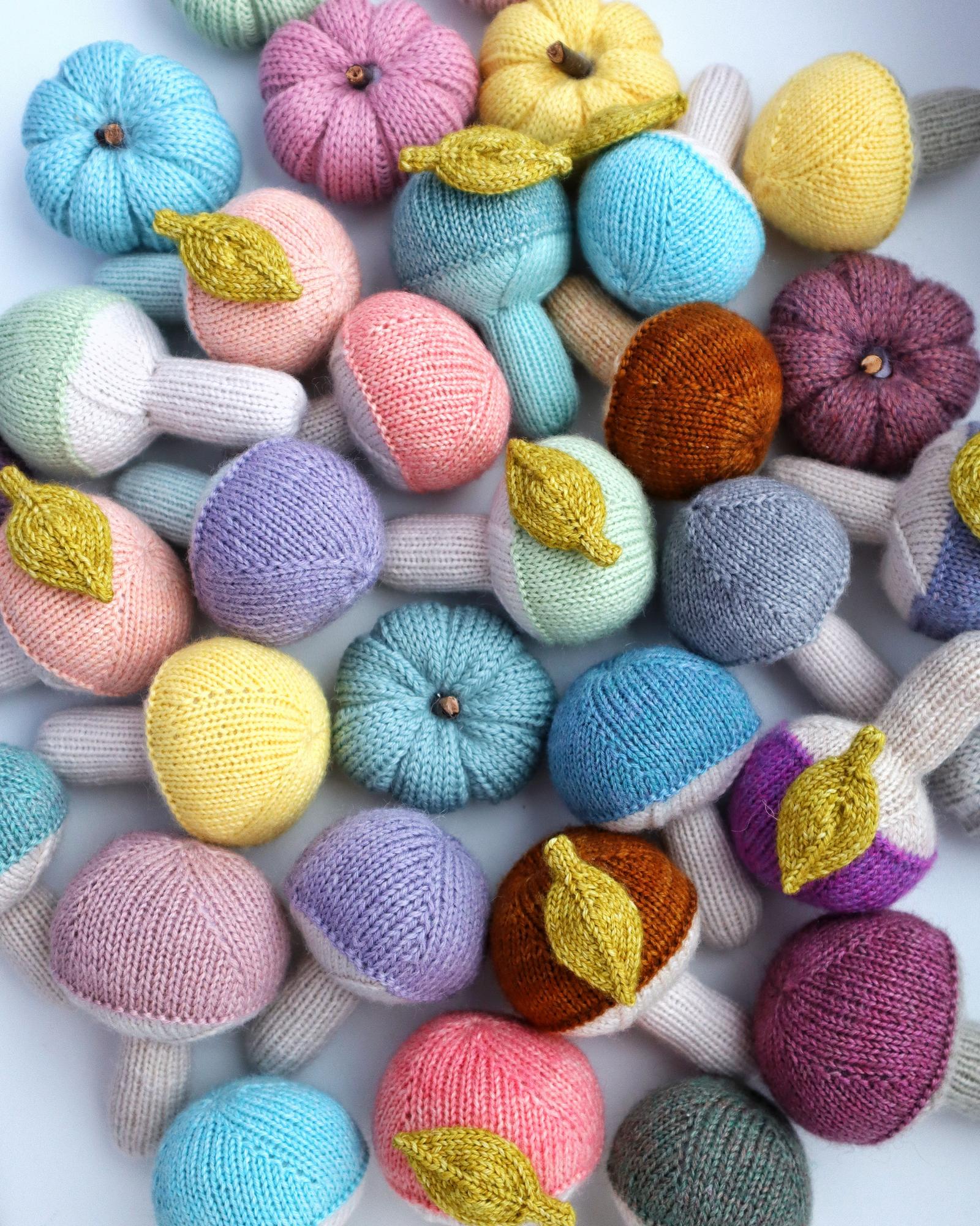 МК по вязанию грибочка, #knit_mushroom