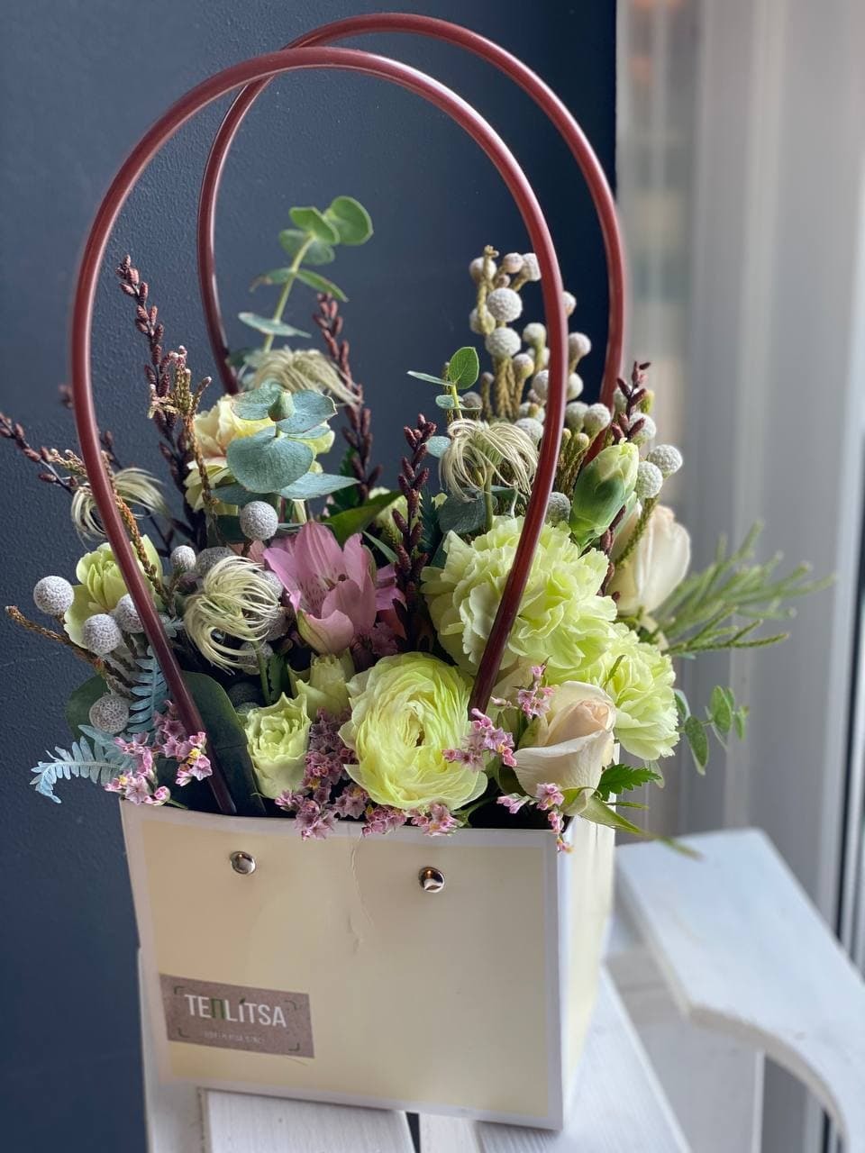 Цветочная сумочка