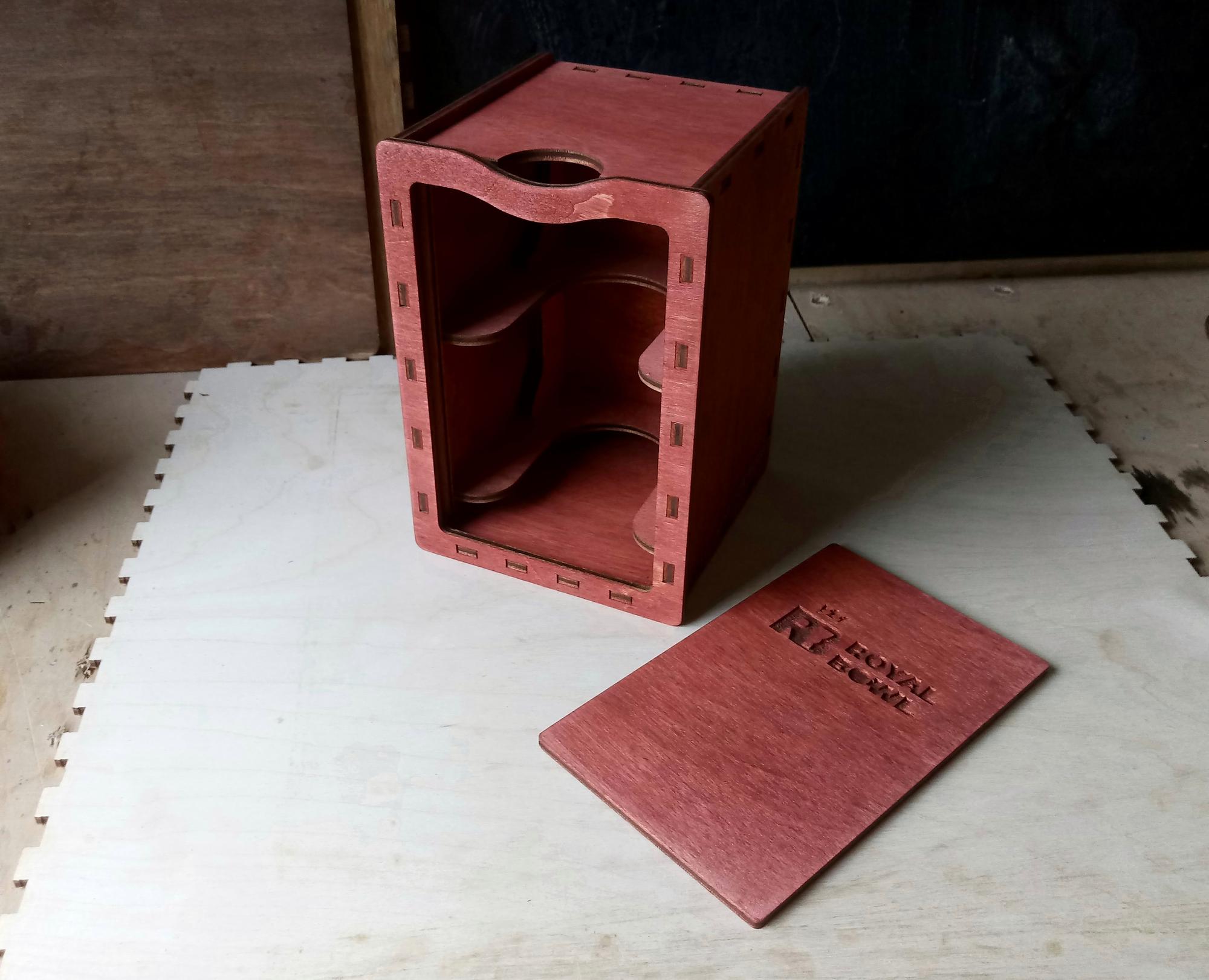 Коробка пенал с одинарным ободком прямоугольная