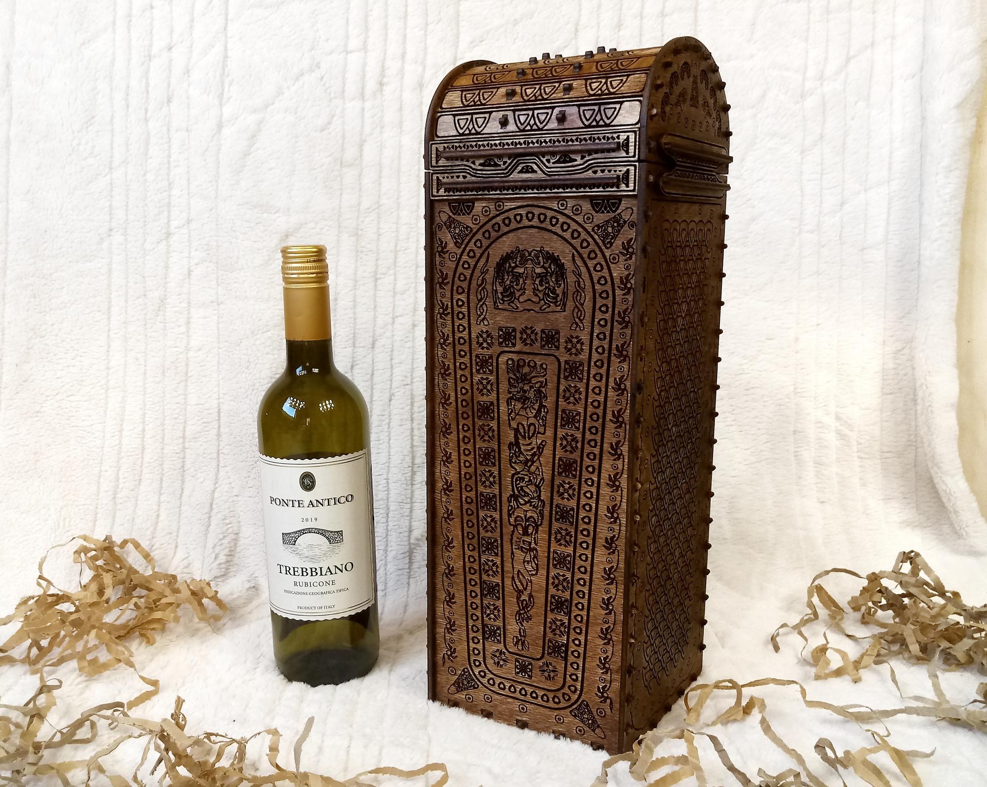 Сундук для бутылки вина