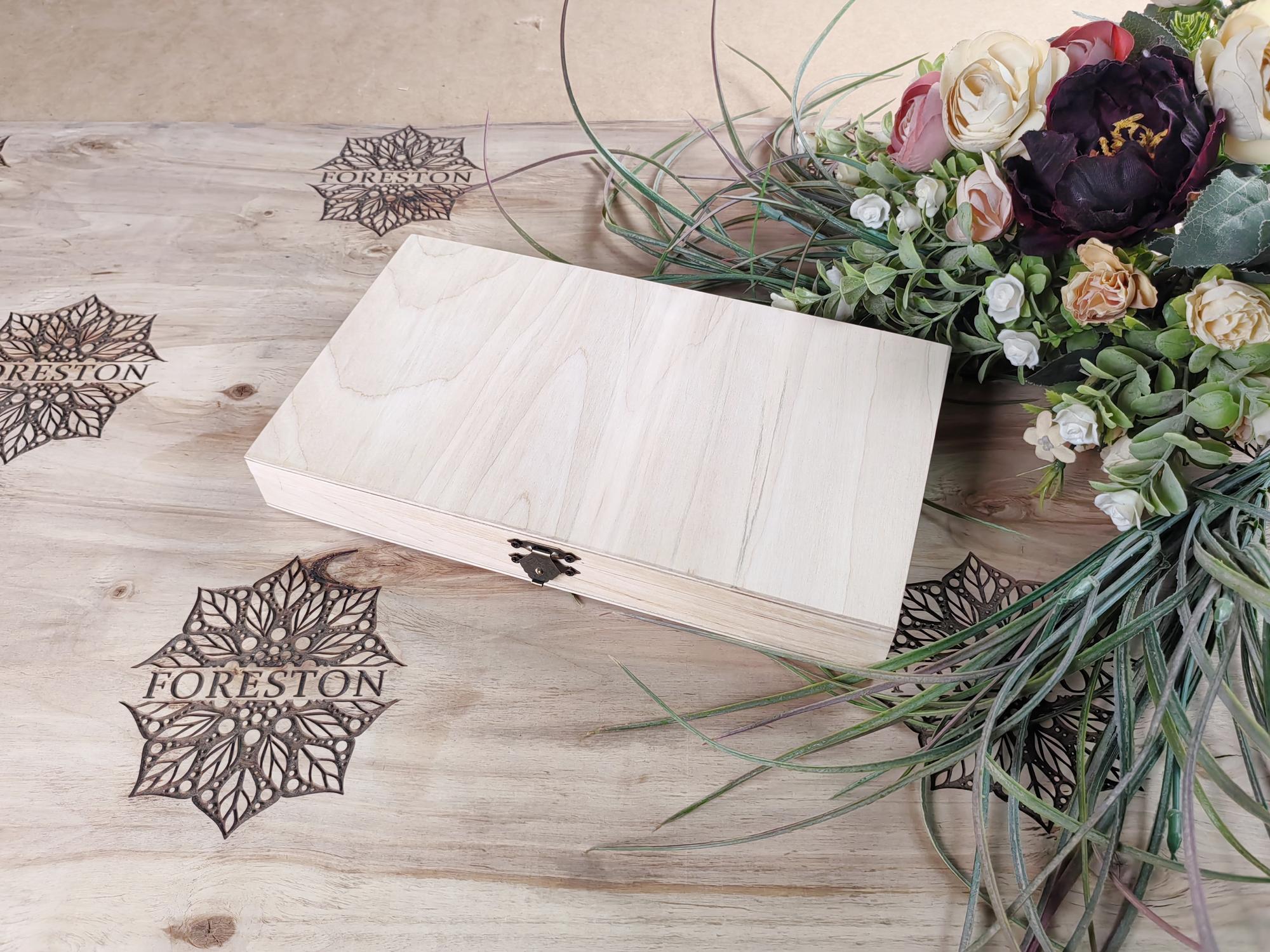 Шкатулка из массива березы 20*10*3 см