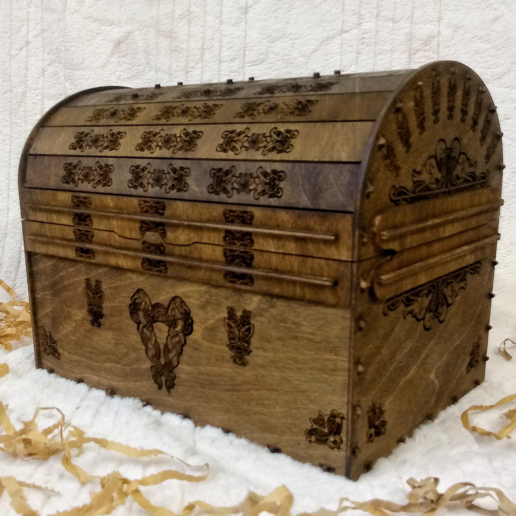 Сундук из фанеры, деревянный сундук