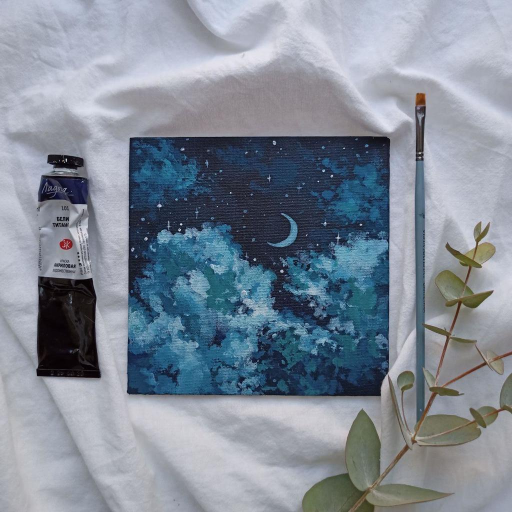 Картина "Бирюзовая ночь"