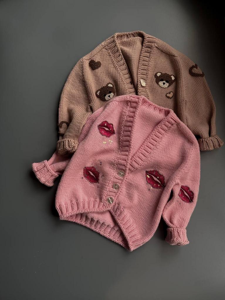 Кардиган "Погонини" + Вышивка "Мишкины Поцелуи"