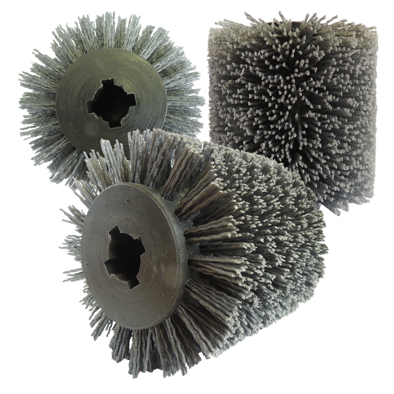 Щетка Д100*100*19+4 паза, ворс полимер-абразив P60, P80, P120