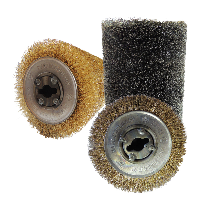 Щетка металлическая стальная для Makita 9741 (Макита), Д100*120*12,7, ворс гофр латунир-я сталь 0,30, ворс гофр сталь 0,30, ворс корд латунир-я сталь 0,27