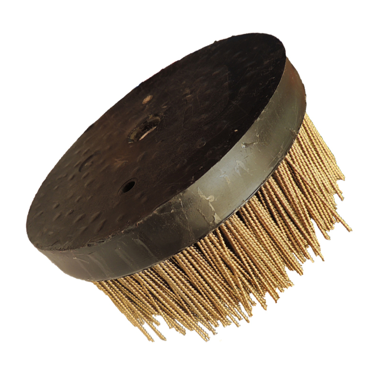 Щетка чашечная Д140*M14, ворс корд латунир-я сталь 0,20 жгут 1,40