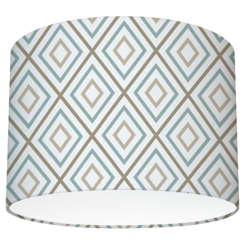 абажур с принтом 8 ромбы