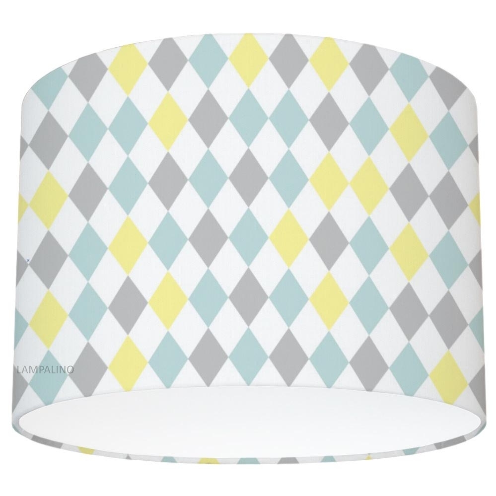 абажур с принтом 11 ромбы