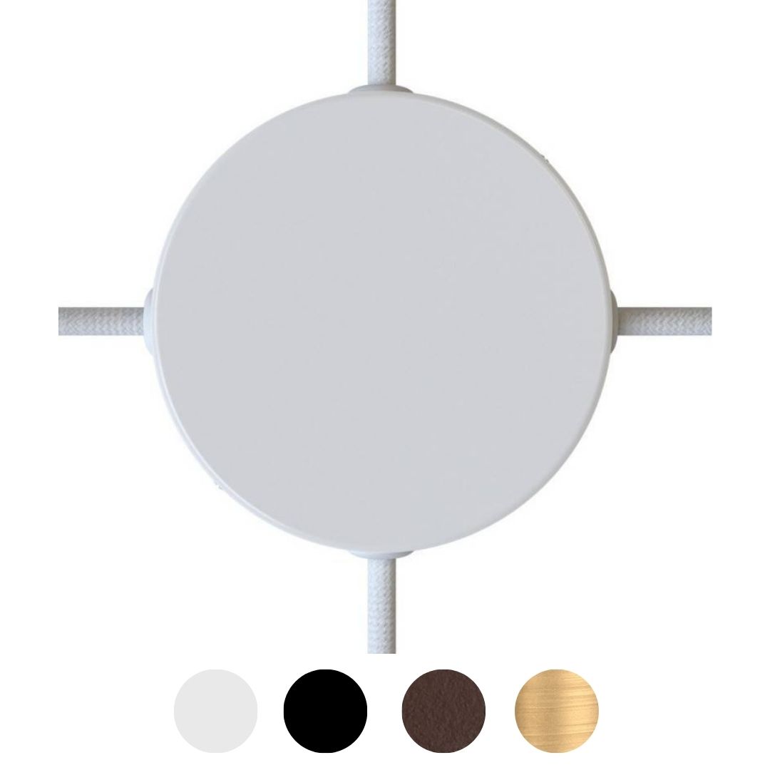 Основание потолочное или настенное металлическое на 4 вывода в стороны