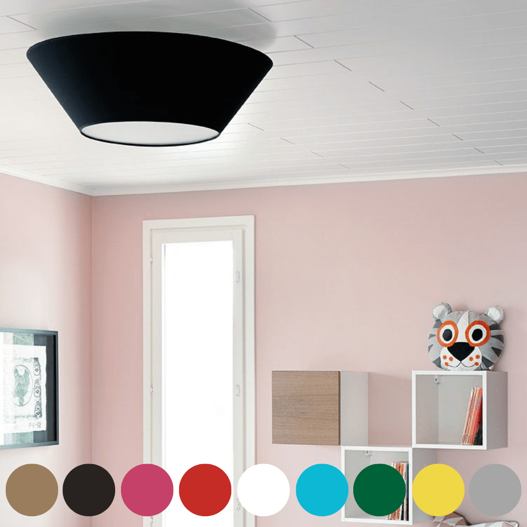 Светильник потолочный с конусным абажуром