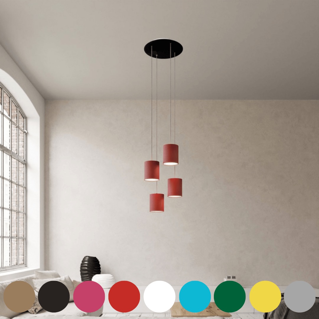 Светильник-гроздь на 4 абажура KSPM4R