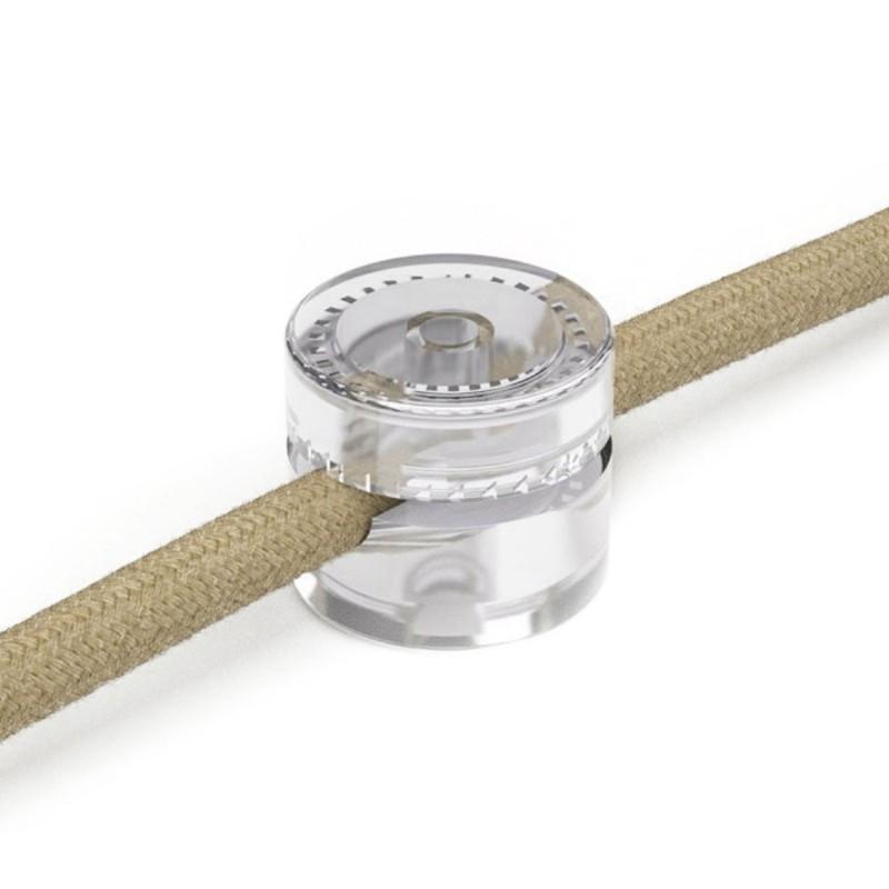 Крепёж фиксатор декоративный для наружной проводки прозрачный тип F/L