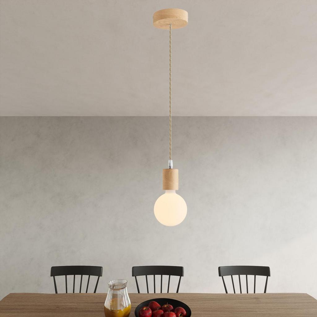 Светильник подвесной с деревянными элементами PDW3