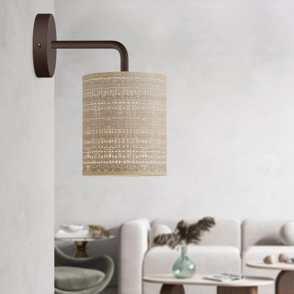 Светильник настенный Fermaluce c абажуром Raffia