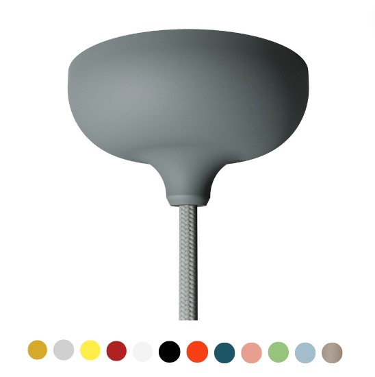 База потолочная силиконовая на 1 вывод с боковым отверстием