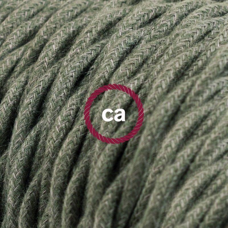 Провод текстильный витой Sage Green