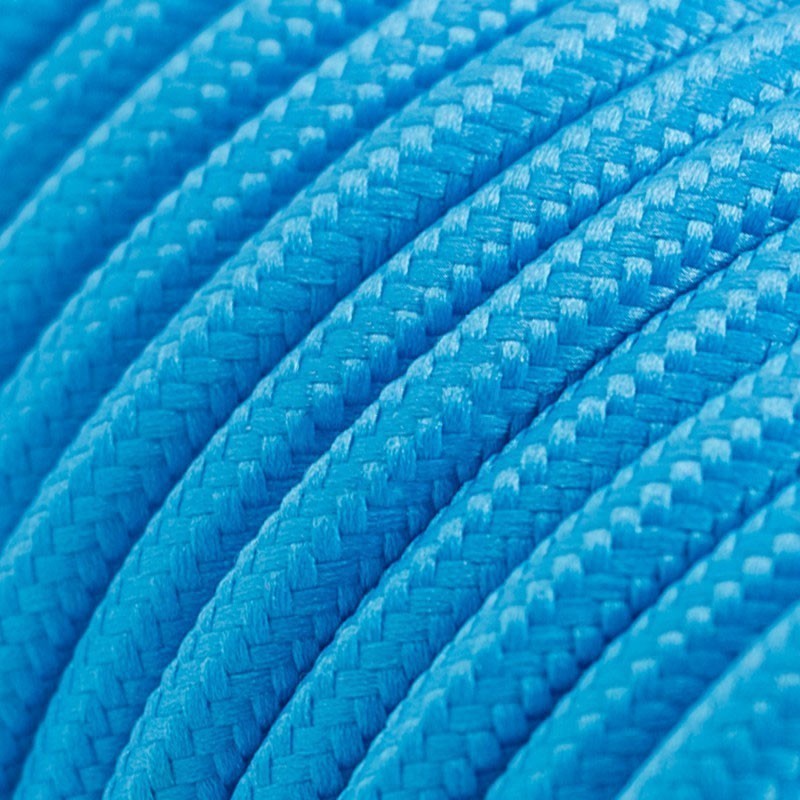 провод в текстильной оплетке бирюзовой, бирюзовый текстильный провод