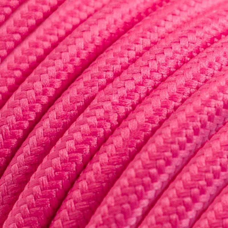 провод электрический фуксия в текстильной оплетке