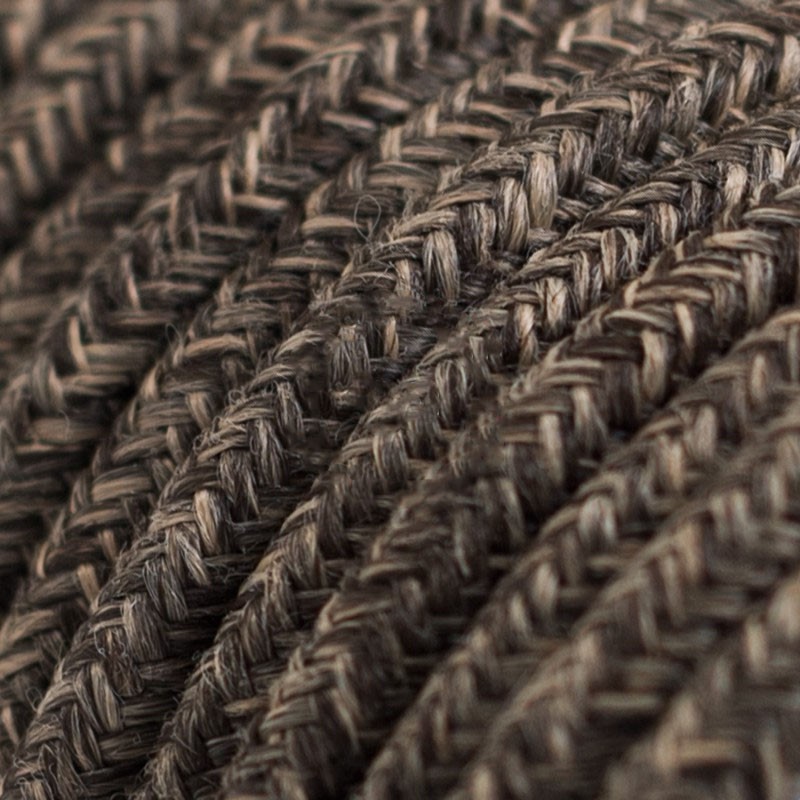 провод электрический коричневый зигзаг лён в тканевой оплетке