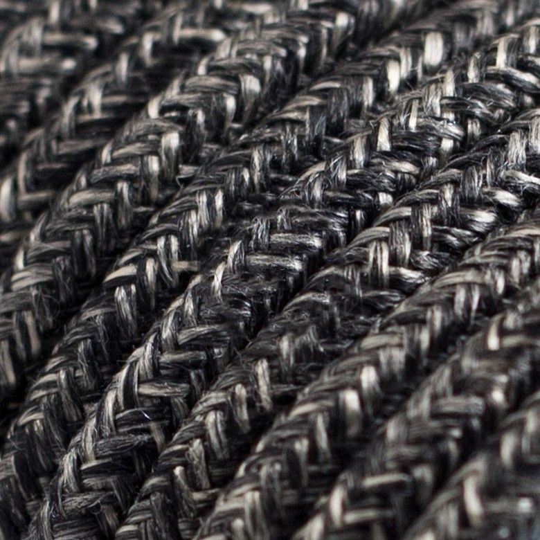 Провод текстильный Linen Anthracite Grey Melange