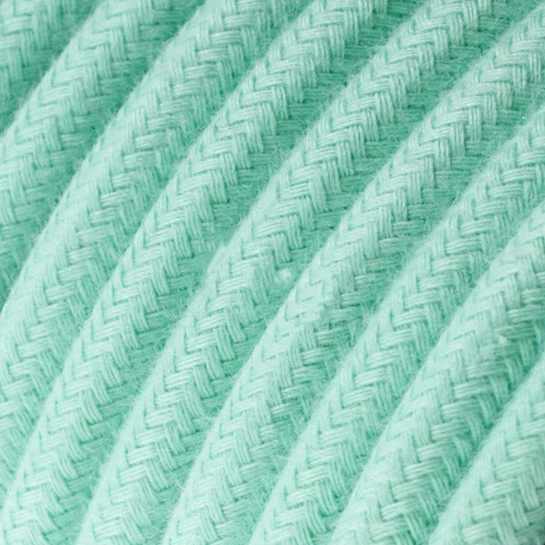 Провод текстильный мятный