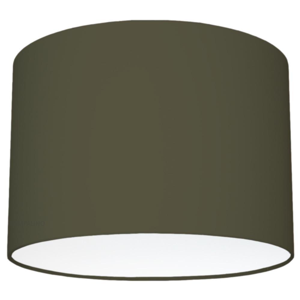 Абажур коричнево-зеленый однотонный для светильника