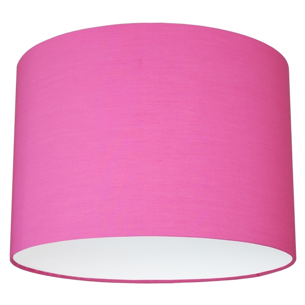 Абажур однотонный фуксия Lampalino для настольной лампы