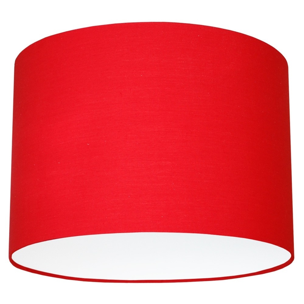 Абажур однотонный красный Lampalino