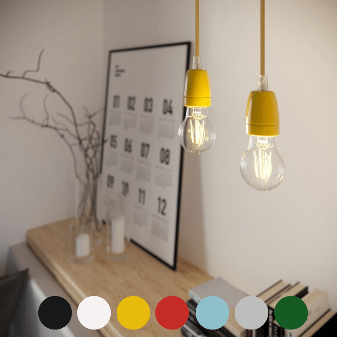 Светильник подвесной с фарфоровыми деталями PDP1