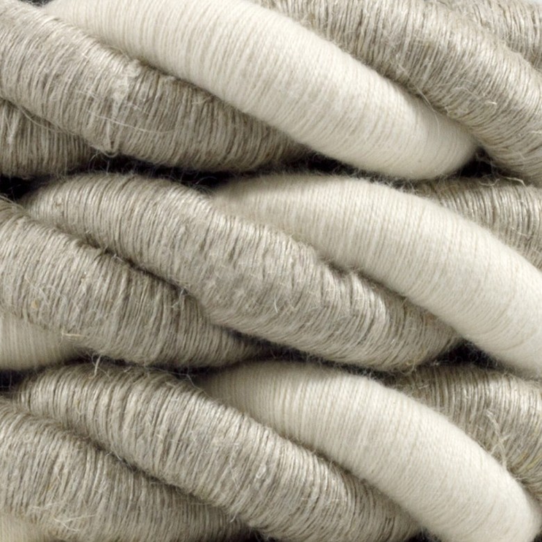 Провод текстильный витой XL натуральный лён