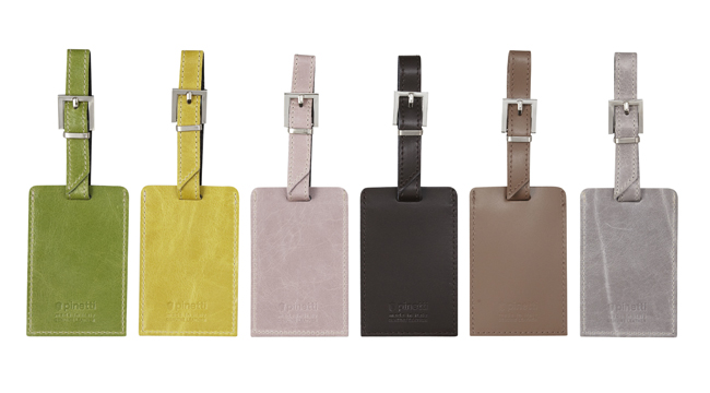 Кожаная багажная бирка