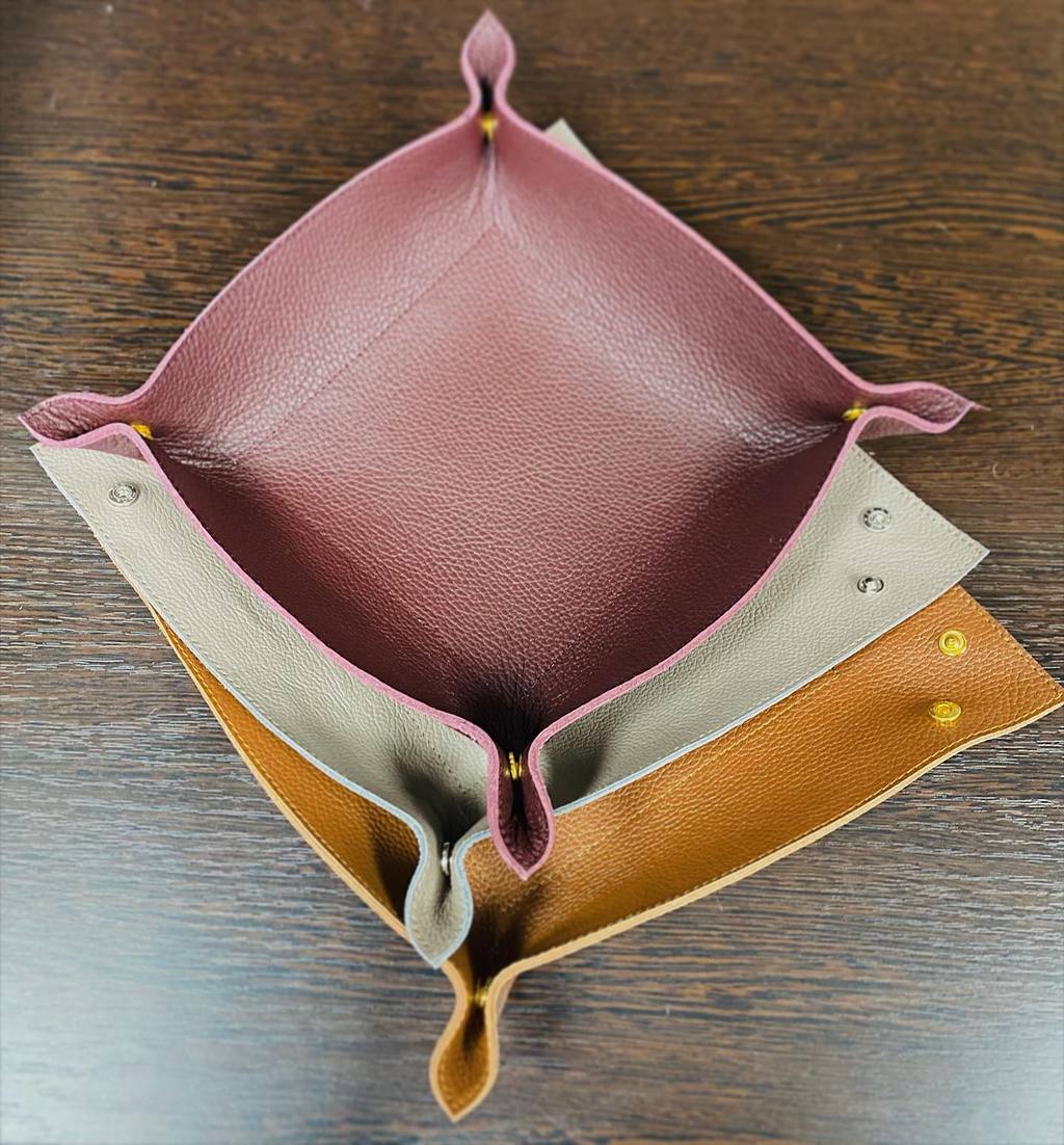 Мелочница из натуральной кожи